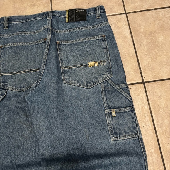 Southpole red tab style y2k baggy grunge emo streetwear older brother core jeans - Picture 3 of 8